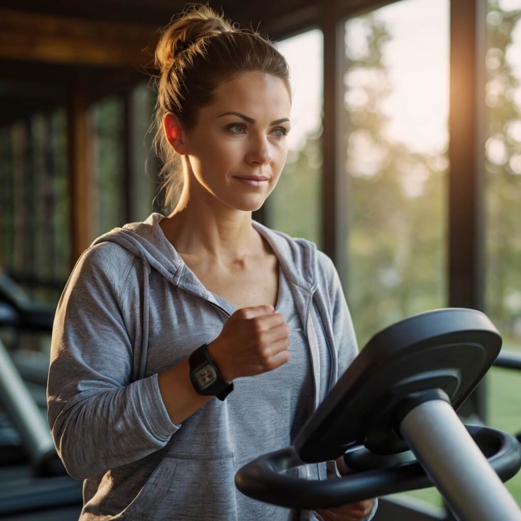 Person choosing the best time to exercise, considering morning or evening options.